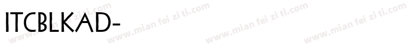 ITCBLKAD字体转换