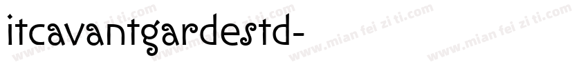 itcavantgardestd字体转换