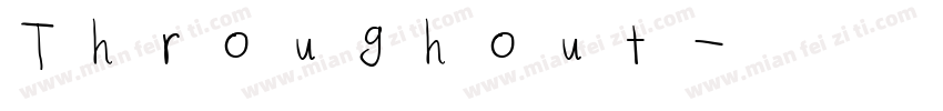Throughout字体转换