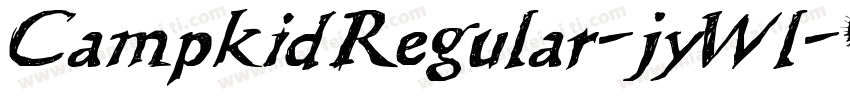 CampkidRegular-jyWl字体转换