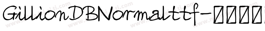 GillionDBNormalttf字体转换
