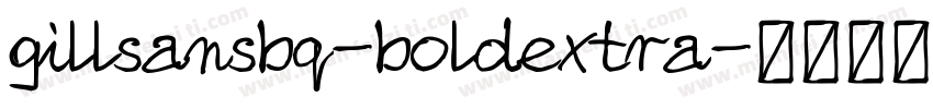 gillsansbq-boldextra字体转换