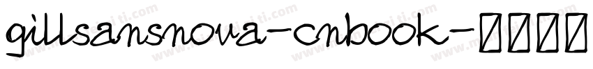 gillsansnova-cnbook字体转换