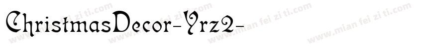 ChristmasDecor-Yrz2字体转换