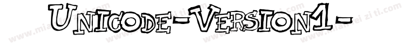 港铁宋体Unicode-Version1字体转换