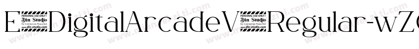 E4DigitalArcadeV2Regular-wZOw字体转换