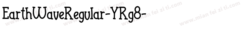 EarthWaveRegular-YRg8字体转换
