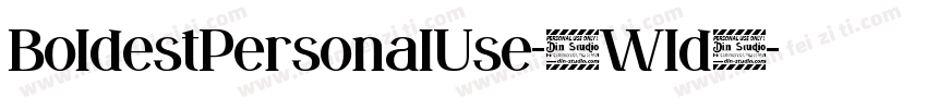 BoldestPersonalUse-0Wld9字体转换