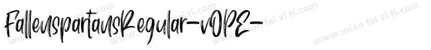 FallenspartansRegular-vOPE字体转换