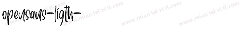 opensans-ligth字体转换