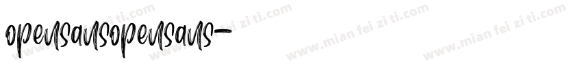 opensansopensans字体转换