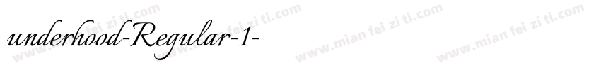 underhood-Regular-1字体转换