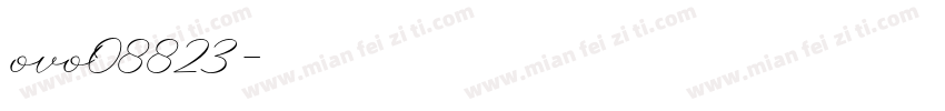 ovo08823字体转换