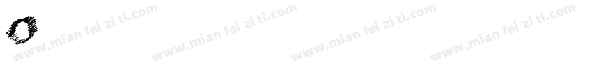 O中间带点的字体字体转换