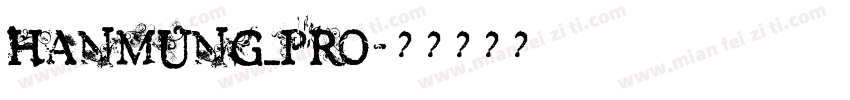 HANMUNG_PRO字体转换