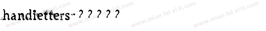 handietters字体转换