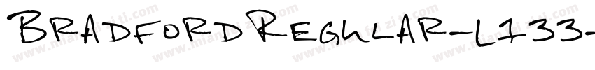 BradfordRegular-L133字体转换