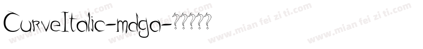 CurveItalic-mdga字体转换