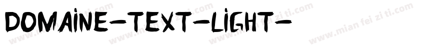 domaine-text-light字体转换