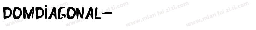 domdiagonal字体转换