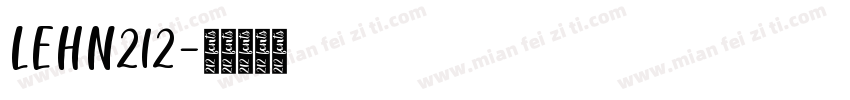 LEHN212字体转换