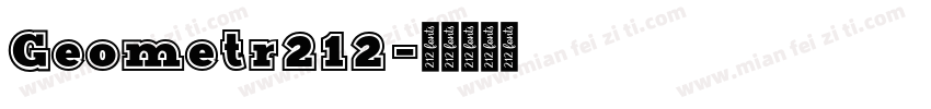 Geometr212字体转换