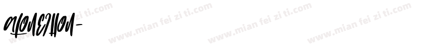 Alonejhon字体转换
