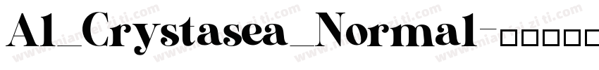 Al_Crystasea_Normal字体转换