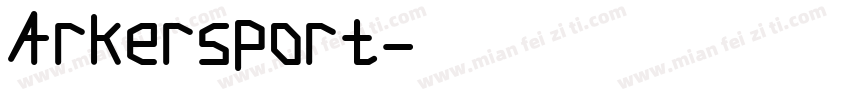 Arkersport字体转换