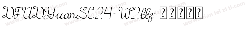 DFUDYuanSC24-W2ttf字体转换