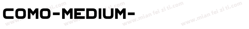 Como-Medium字体转换
