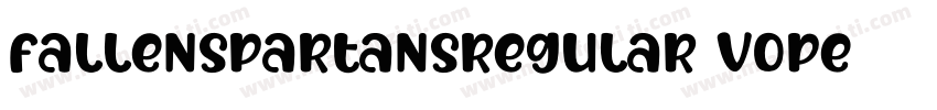 FallenspartansRegular-vOPE字体转换