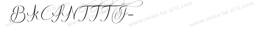 BKANTTTF字体转换