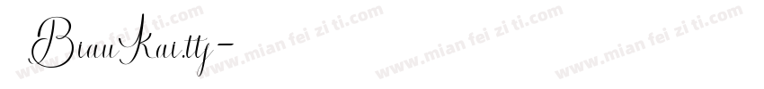 BiauKai.ttf字体转换