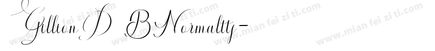 GillionDBNormalttf字体转换