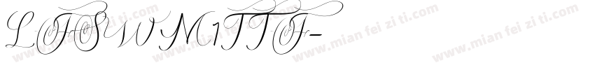 LFSWM7TTF字体转换