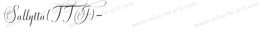 Sallytta(TTF)字体转换