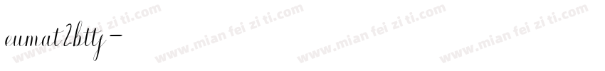 eumat2bttf字体转换