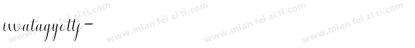 iwatagyottf字体转换