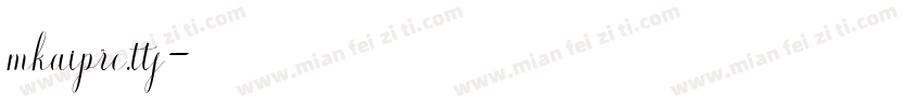 mkaiprc.ttf字体转换
