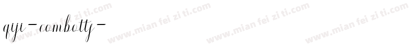 qiji-combottf字体转换