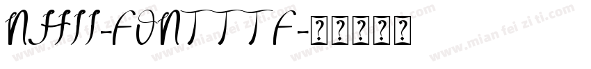 NHII-FONTTTF字体转换