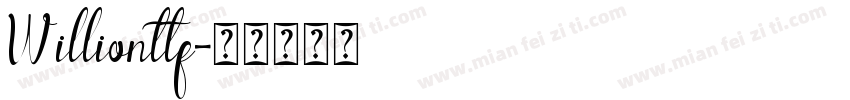 Willionttf字体转换