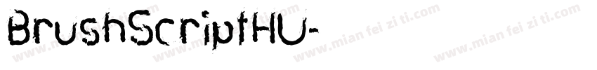 BrushScriptHU字体转换