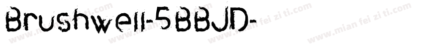 Brushwell-4BBJD字体转换