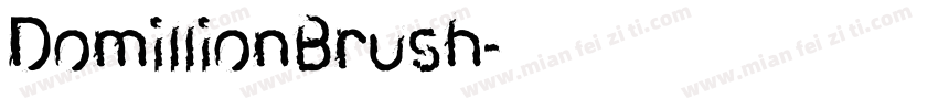 DomillionBrush字体转换