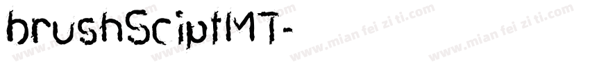 brushSciptMT字体转换