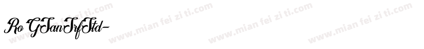 RoGSanSrfStd字体转换