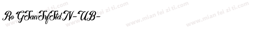 RoGSanSrfStdN-UB字体转换