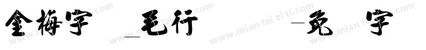 金梅字体_毛行国际码字体转换